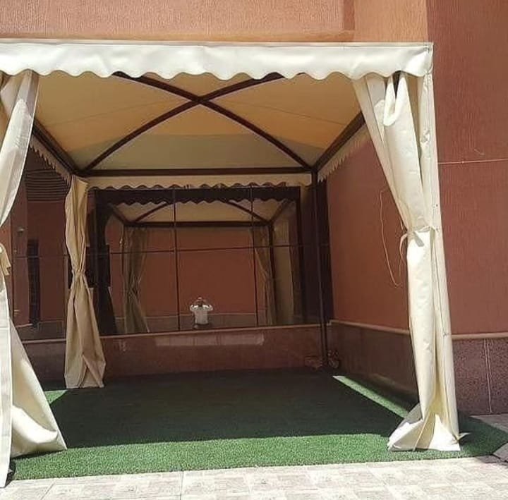 برجولات حديدية وخشبية -افضل انواع برجولات الرياض